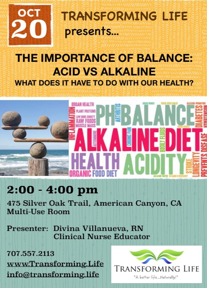 Wellness Corner - Acid vs Alkaline: Oct 20